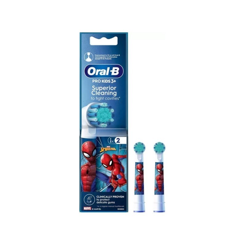 ORAL-B - VALUE PACK KIDS Ανταλλακτικές Κεφαλές Παιδικής Οδοντόβουρτσας Spiderman 3+ - 2τεμ.